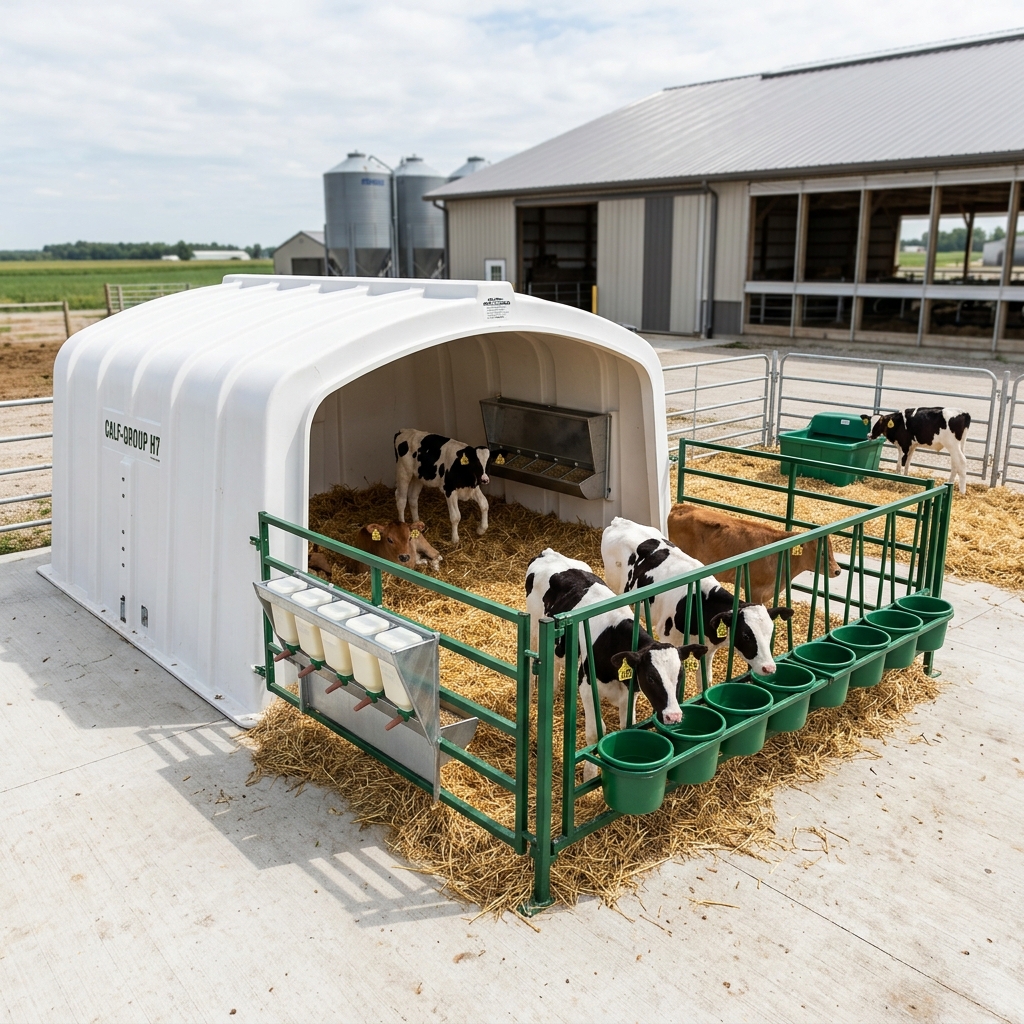 Групповые домики для телят Calf-Tel